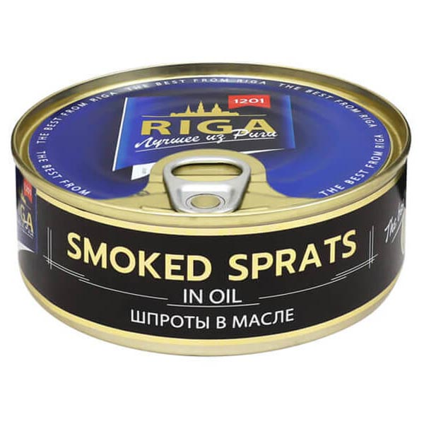 Smoked e/o Sprats-Oil – 5.64 oz (160gr)